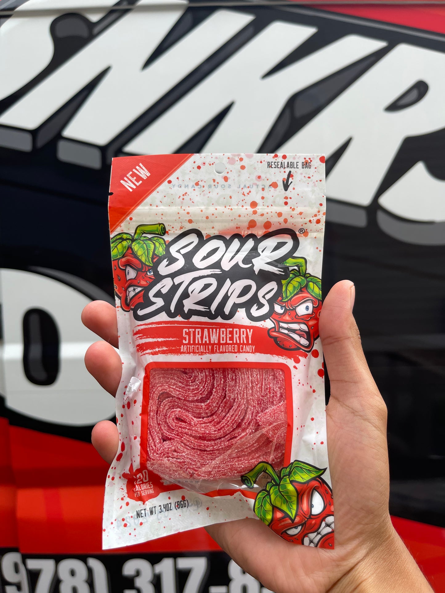 Sour Strips Strawberry